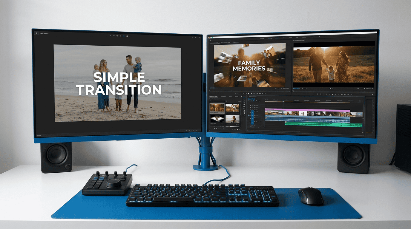 ההבדל בין מצגת תמונות רגילה לסרטון משפחתי מקצועי