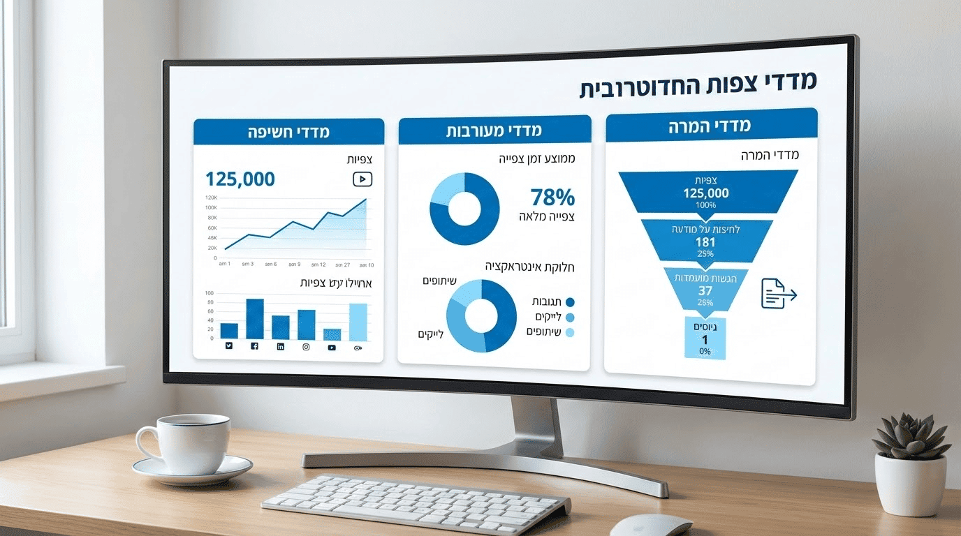 מדידת הצלחה של סרטון גיוס עובדים - מדדים ו-KPIs