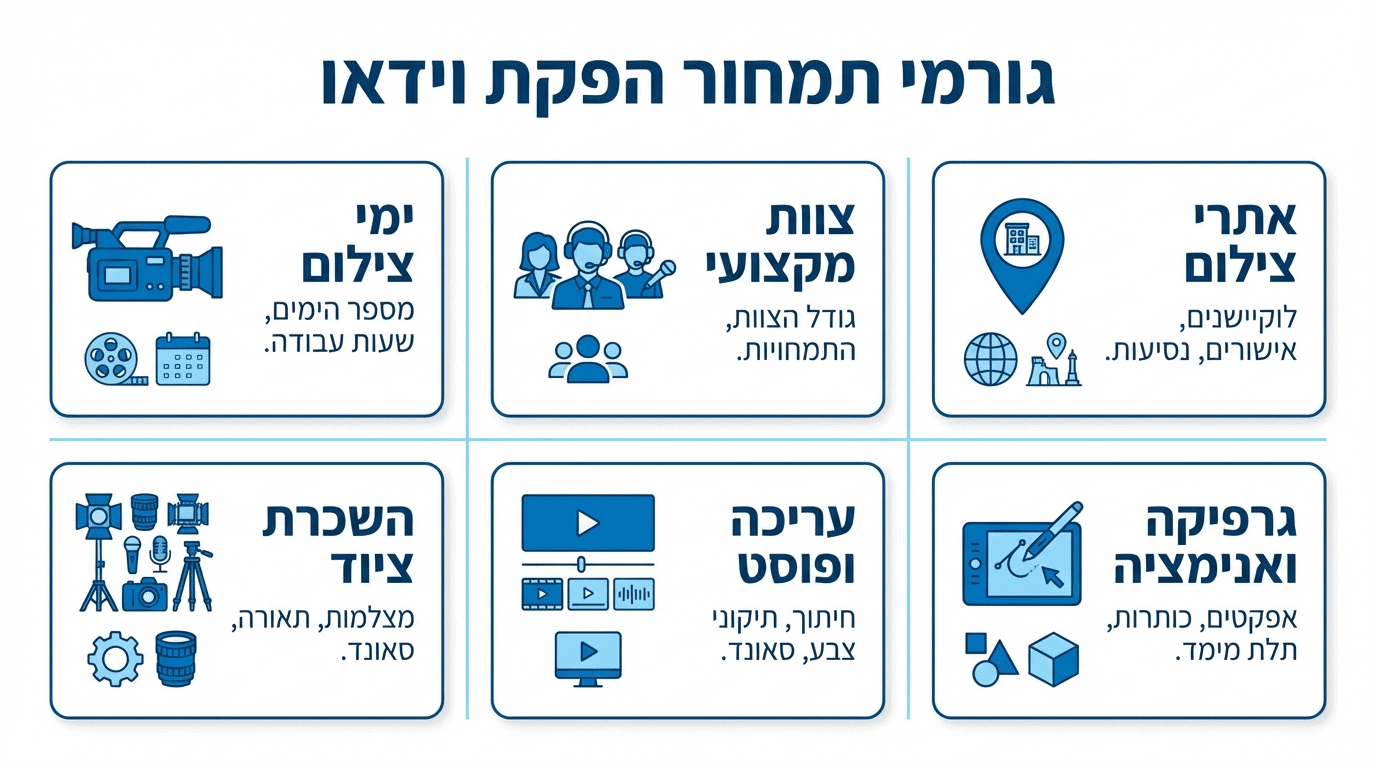כמה עולה הפקת סרטונים לרשתות חברתיות - המדריך המלא