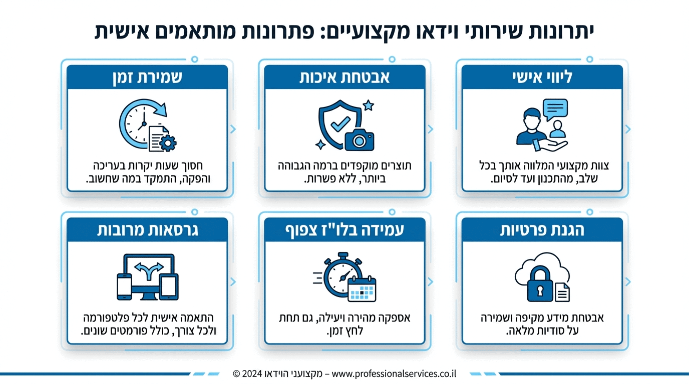 יתרונות עבודה עם מערכת מקצועית לעריכת סרטוני מתנה