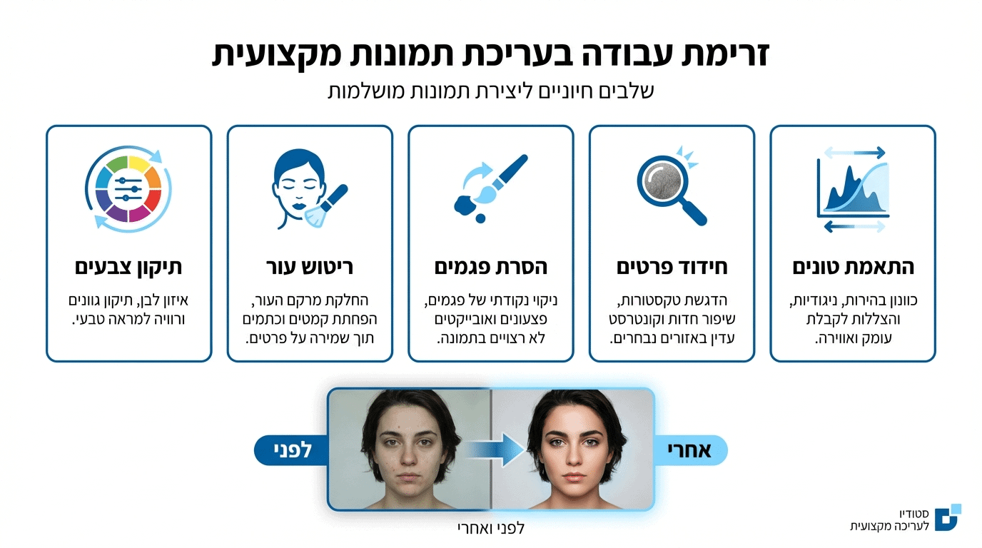 מה כוללת עריכת תמונות מקצועית