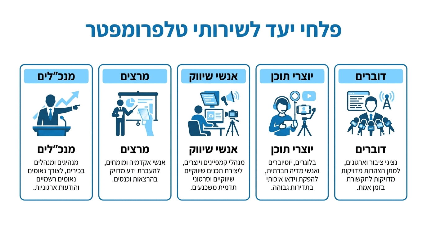 למי מתאים צילום עם טלפרומטר ולמי פחות