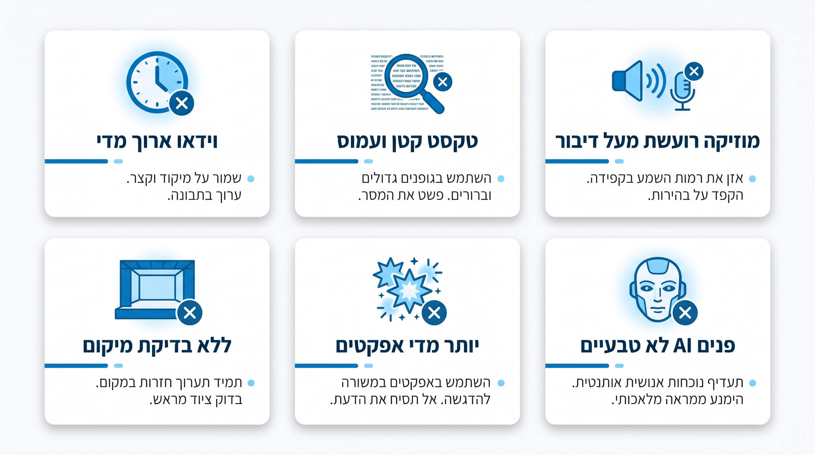 טעויות נפוצות בסרטון AI לבת מצווה ואיך להימנע מהן