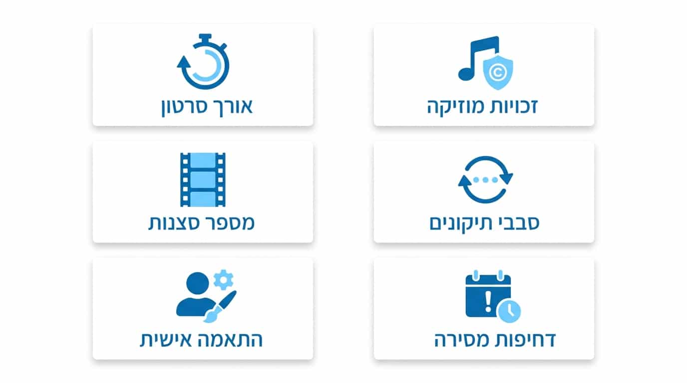 הגורמים שמשפיעים על עלות סרטון AI לבת מצווה