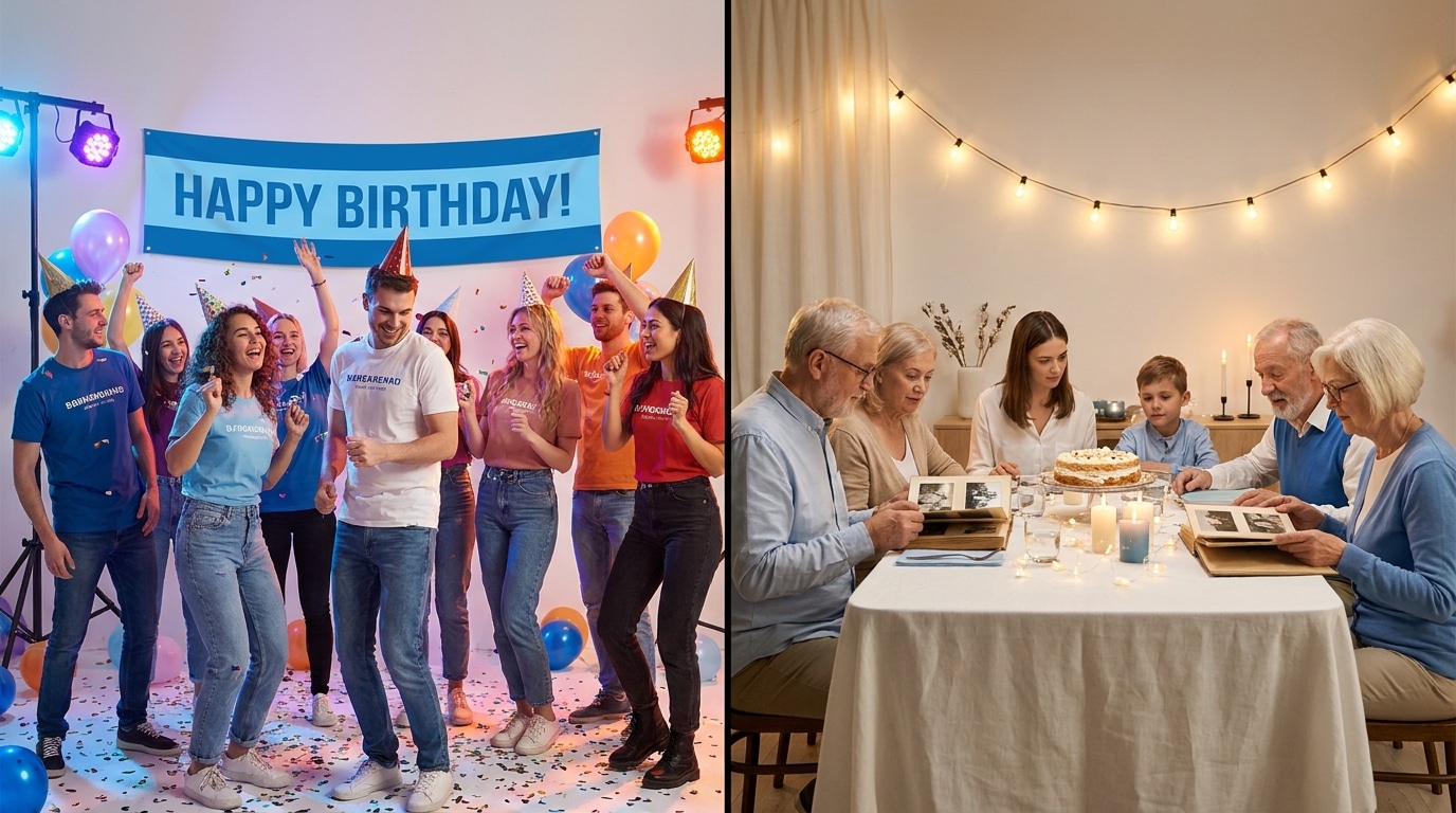 בחירת סגנון סרטון בהתאם לאופי החוגג ולא רק לגיל