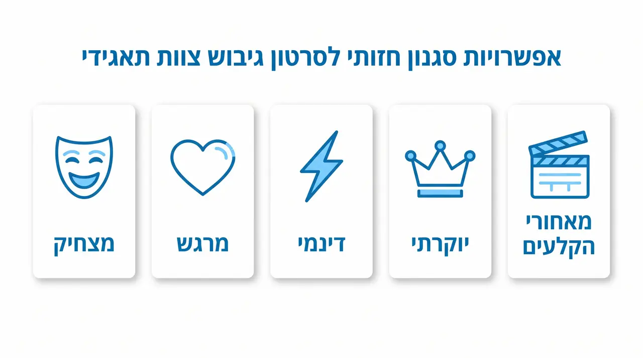 בחירת סגנון מתאים לסרטון AI ליום גיבוש צוות