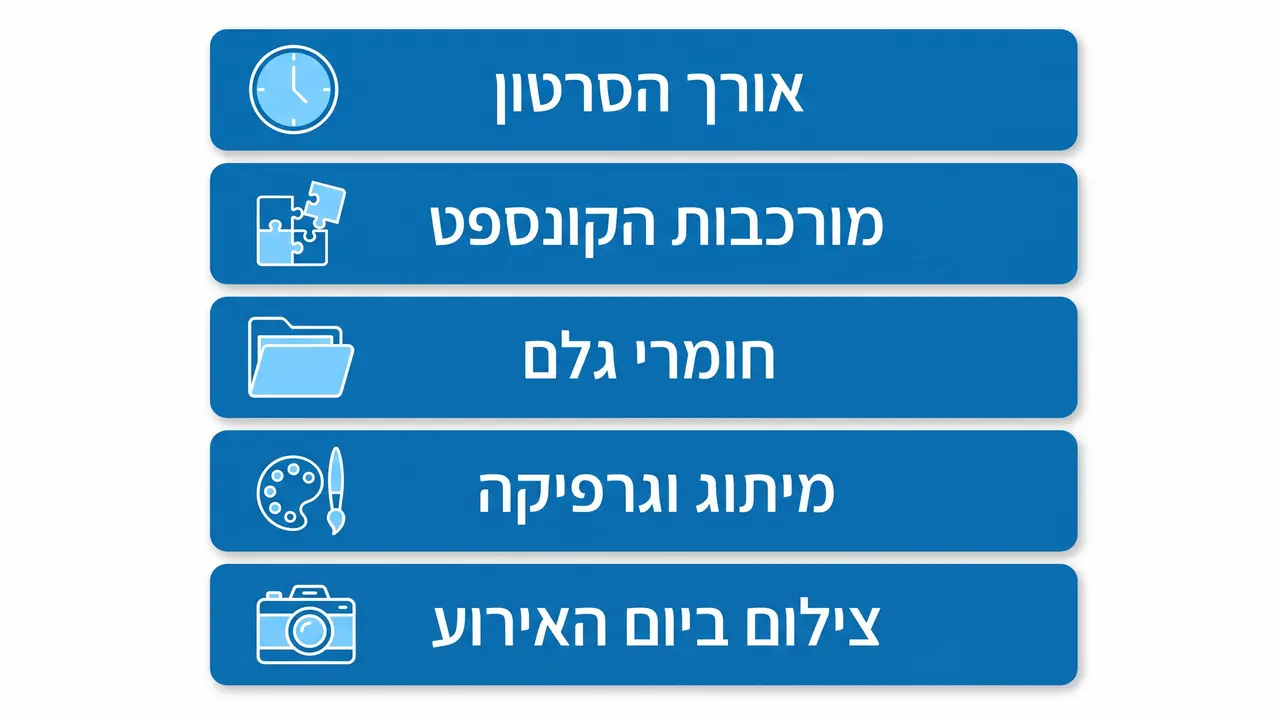 מחיר הפקת סרטון AI ליום גיבוש צוות